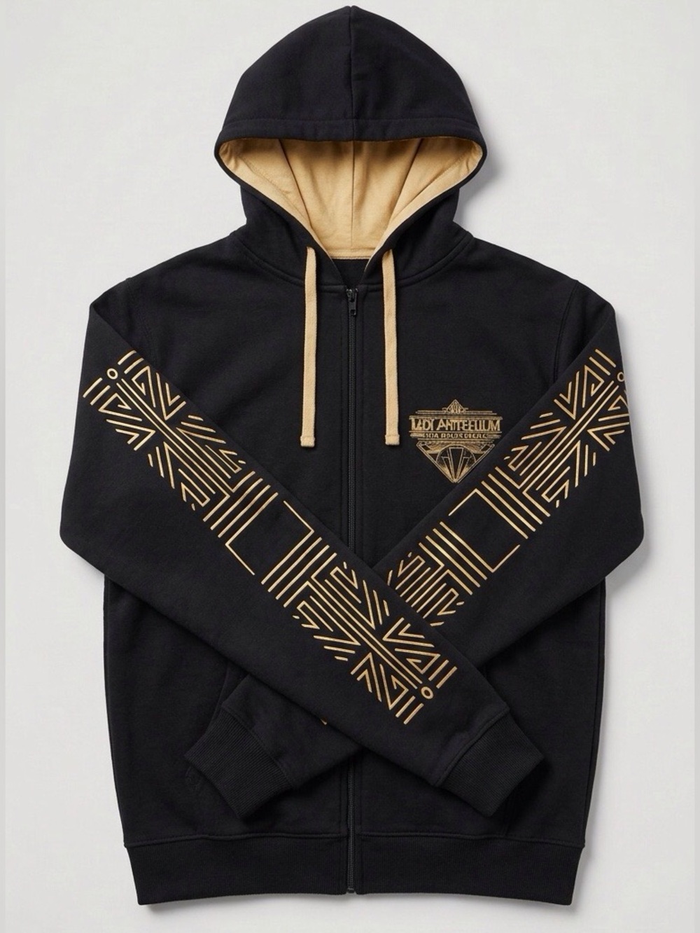 Lady Antebellum Our Kind of Vegas 2019 Zip Hoodie Black Gold Size L